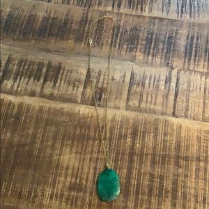 Green gem necklace
